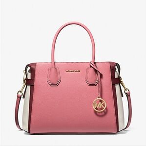 🏷1 DAY SALE🏷🩷🤍Michael Kors Belted Mercer Colorblock Satchel🤍🩷
